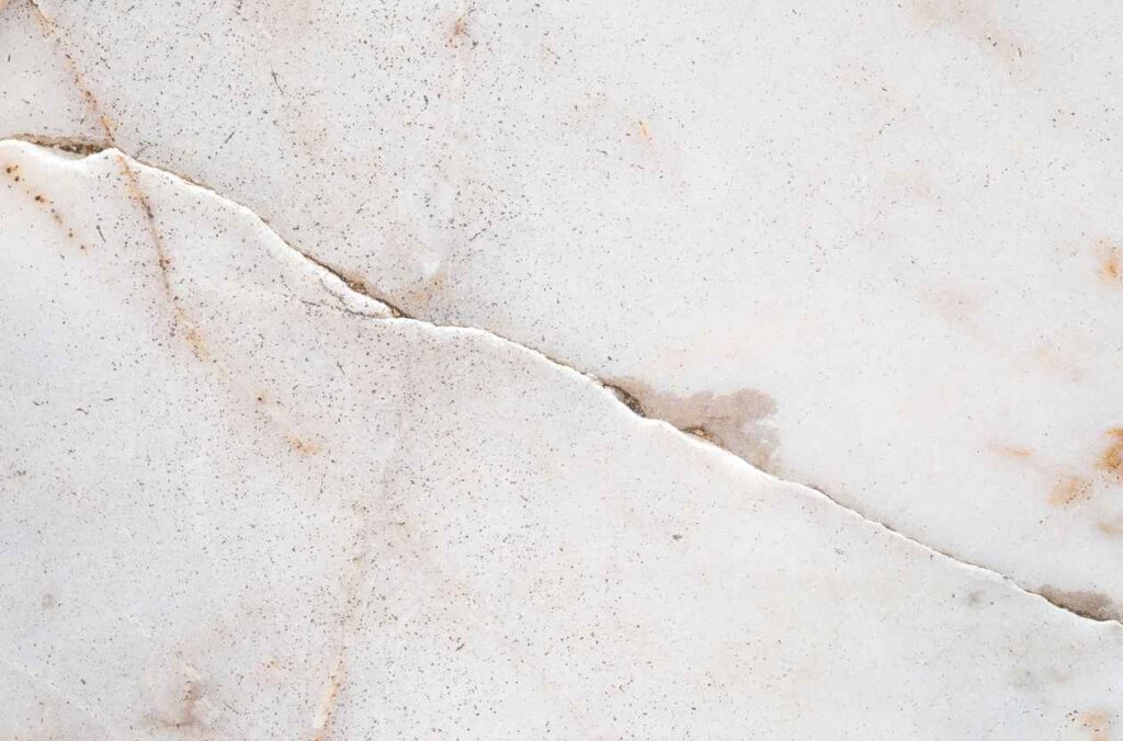 Closeup surface cracked marble floor texture background